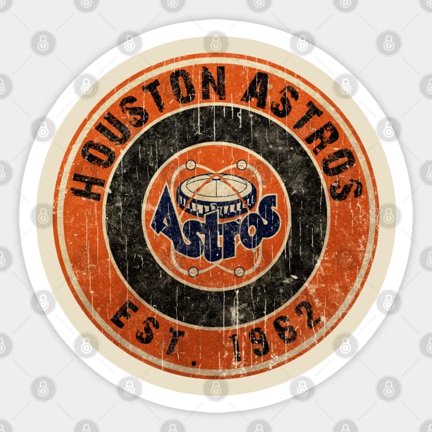 Retro Vintage Houston Astros 70s Sticker by LEMESGAKPROVE